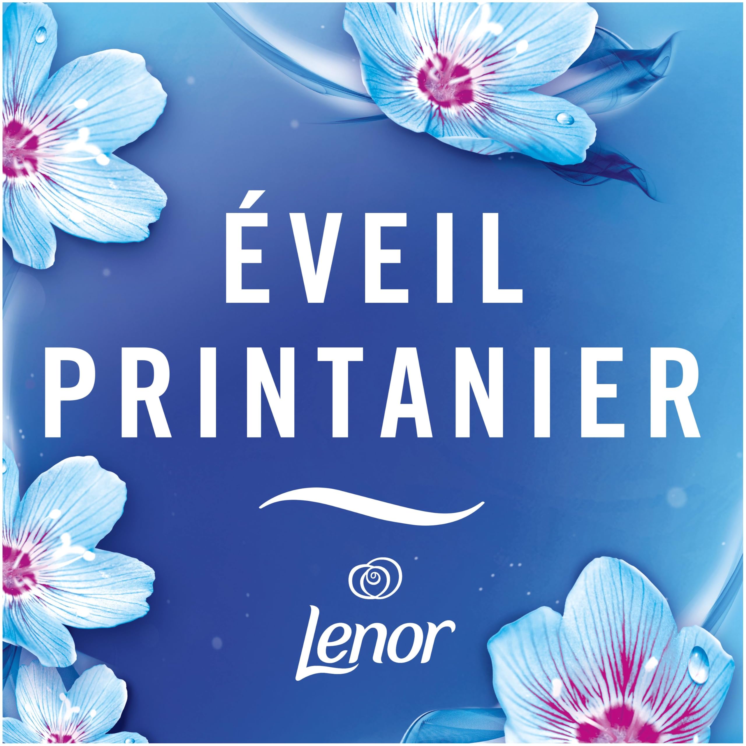 Febreze Spray Désodorisant Textile (500ml x8), Eveil Printannier de Lenor, Combat Les Odeurs Emprisonnées Dans Les Tissus, Laisse Un Parfum Frais
