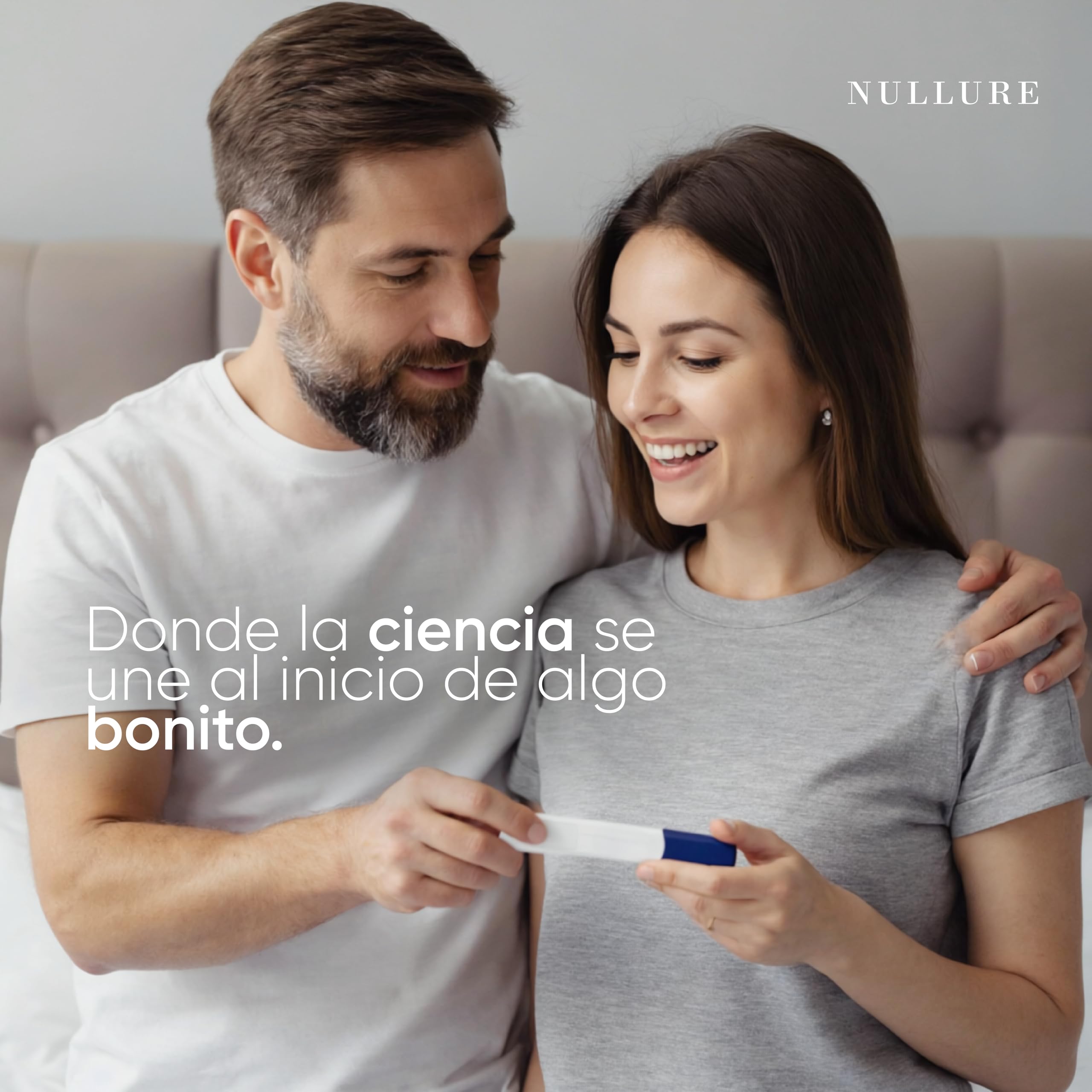 Nullure Suplemento Fertilidad Masculina | Recuento y Motilidad Espermática | L-Carnitina + CoQ10 + L-arginina | Testado por terceros | Vegano y Sin Aditivos | 120 cap 2 mes |Fabricado en España