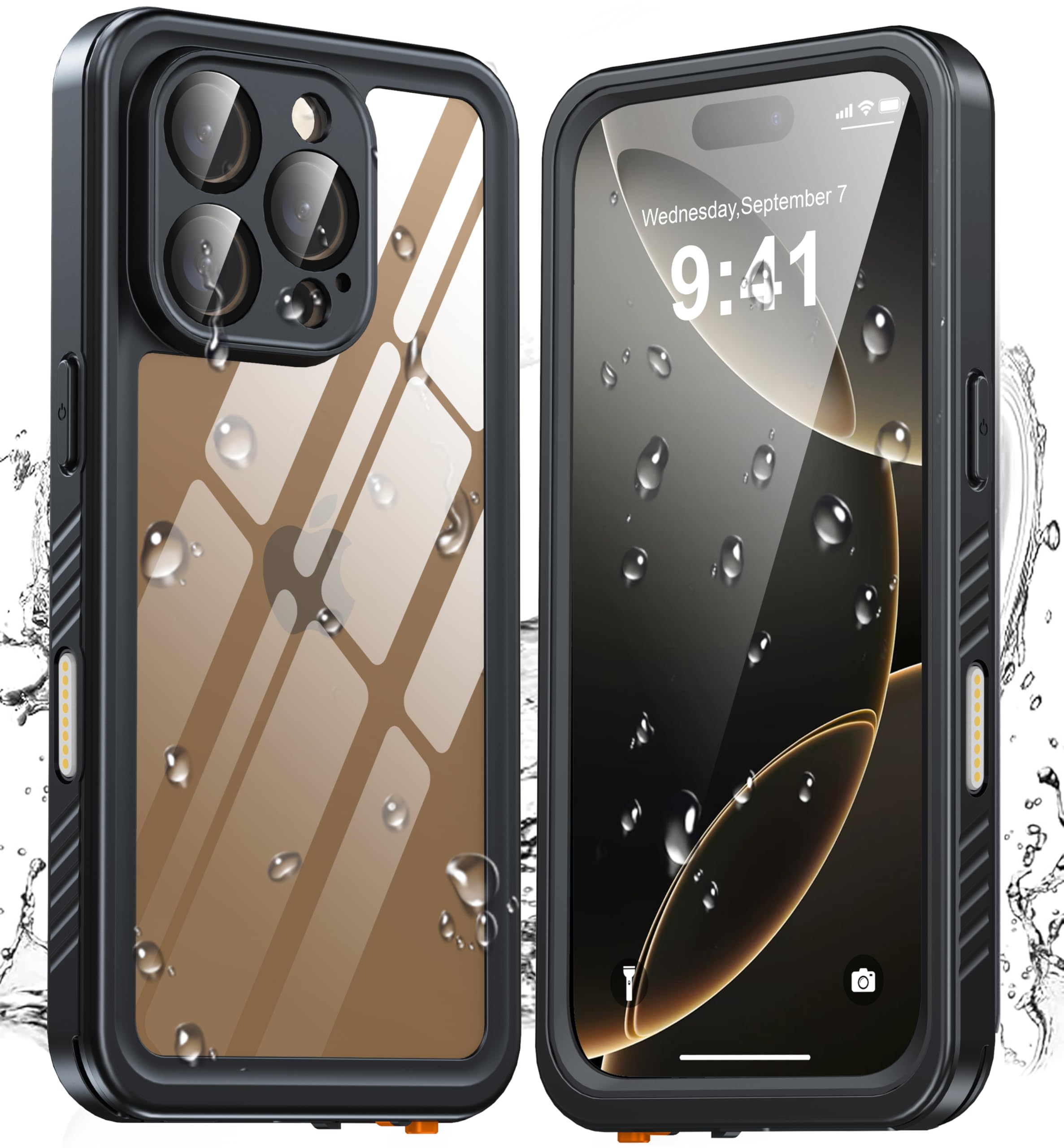 ANTSHARE for iPhone 16 Pro Case, IP68 Waterproof Shockproof Case