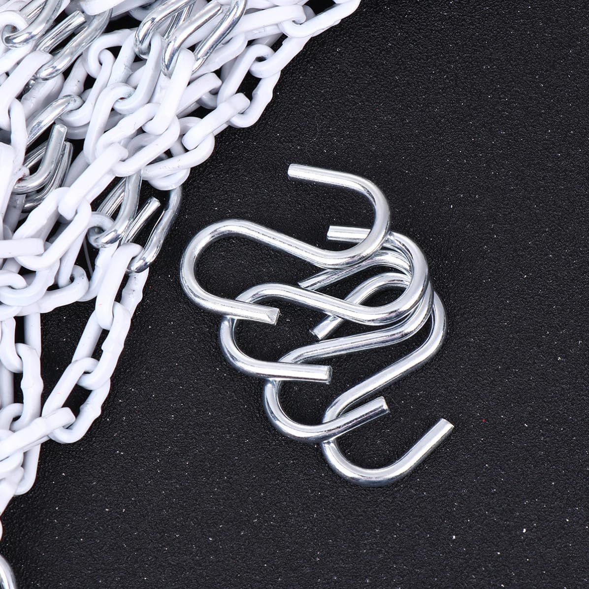 Red de Baloncesto Metálica 12 Hebillas y Cadena Resistente