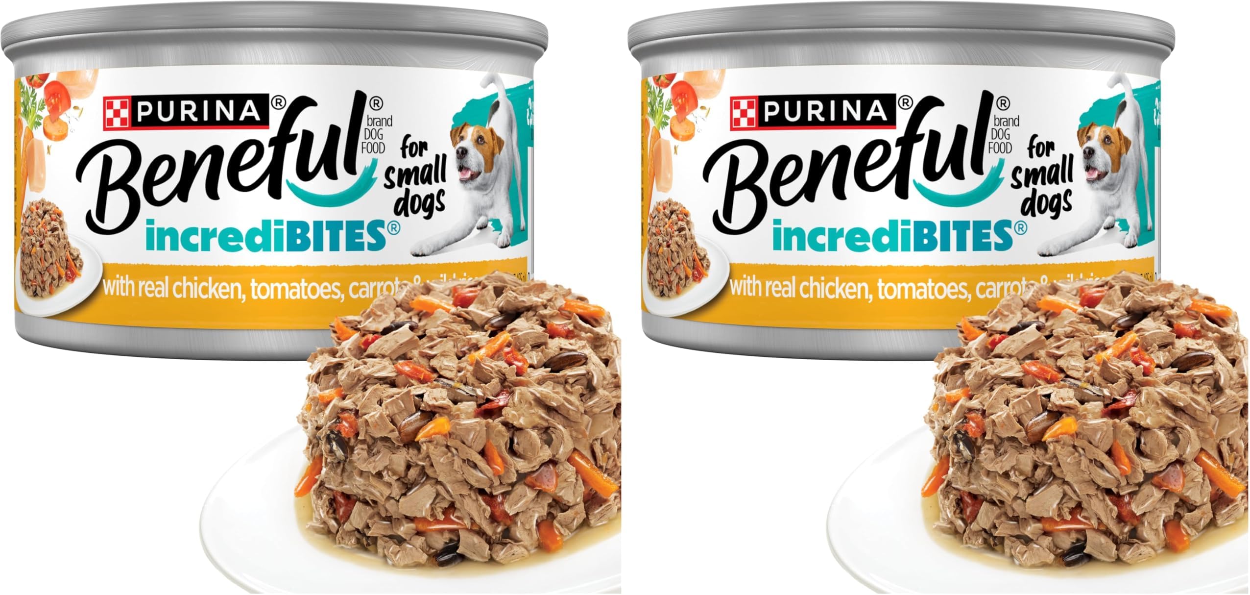 Purina Small Breed Wet Dog Food in Gravy,IncrediBites with Real Chicken - 3 oz. Cans,(Pack of 24)