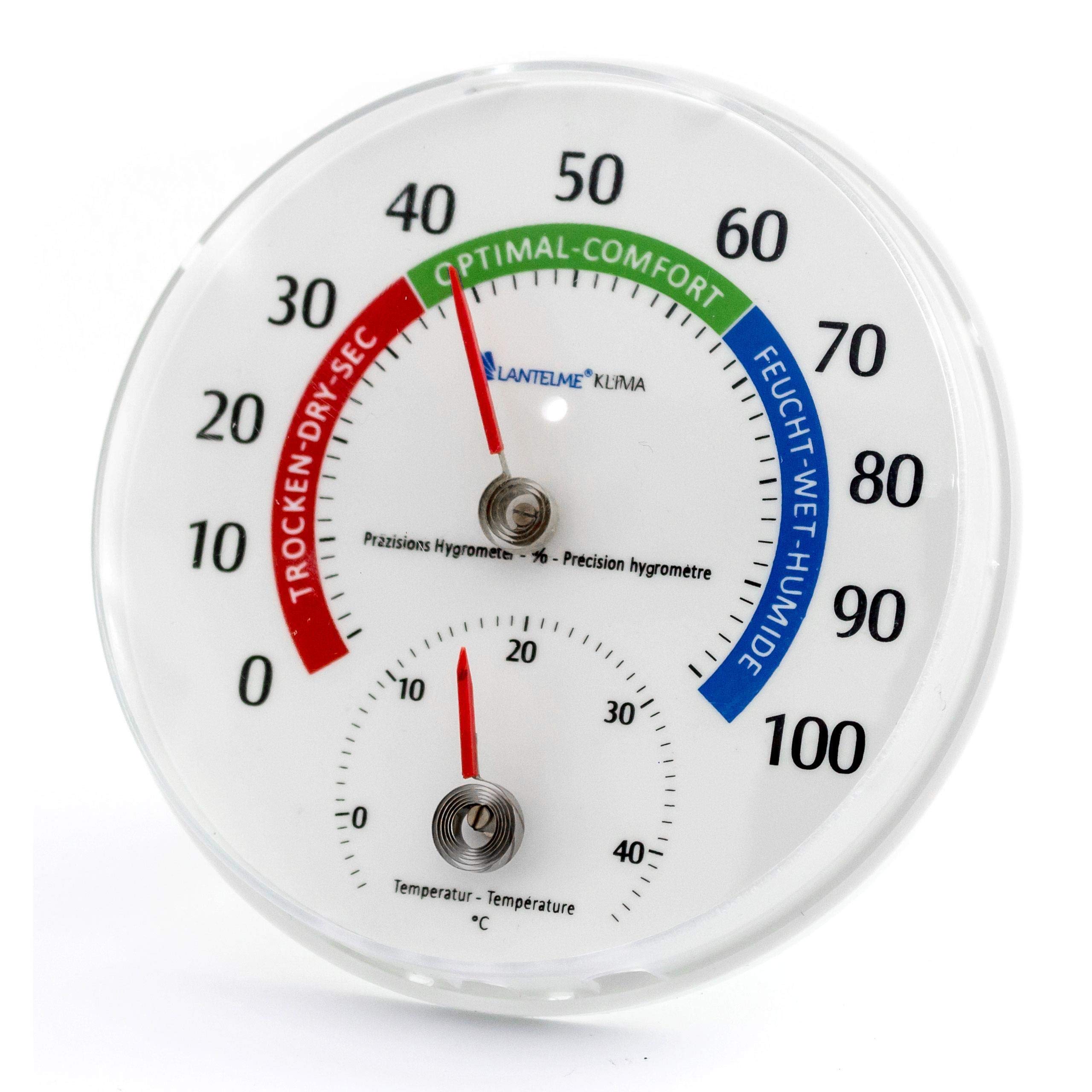 Lantelme Kombi Hygrometer Thermometer Analog - Präzises Raumklima Messgerät