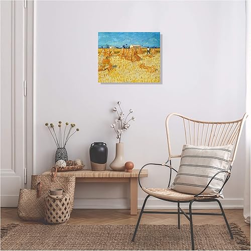 Miniatura 704 de A&T ARTWORK The Starry Night de Vincent Van Gogh. Tamaño del marco: 36 x 30 pulgadas, tamaño de la imagen: 30 x 24 pulgadas, reproducciones clásicas