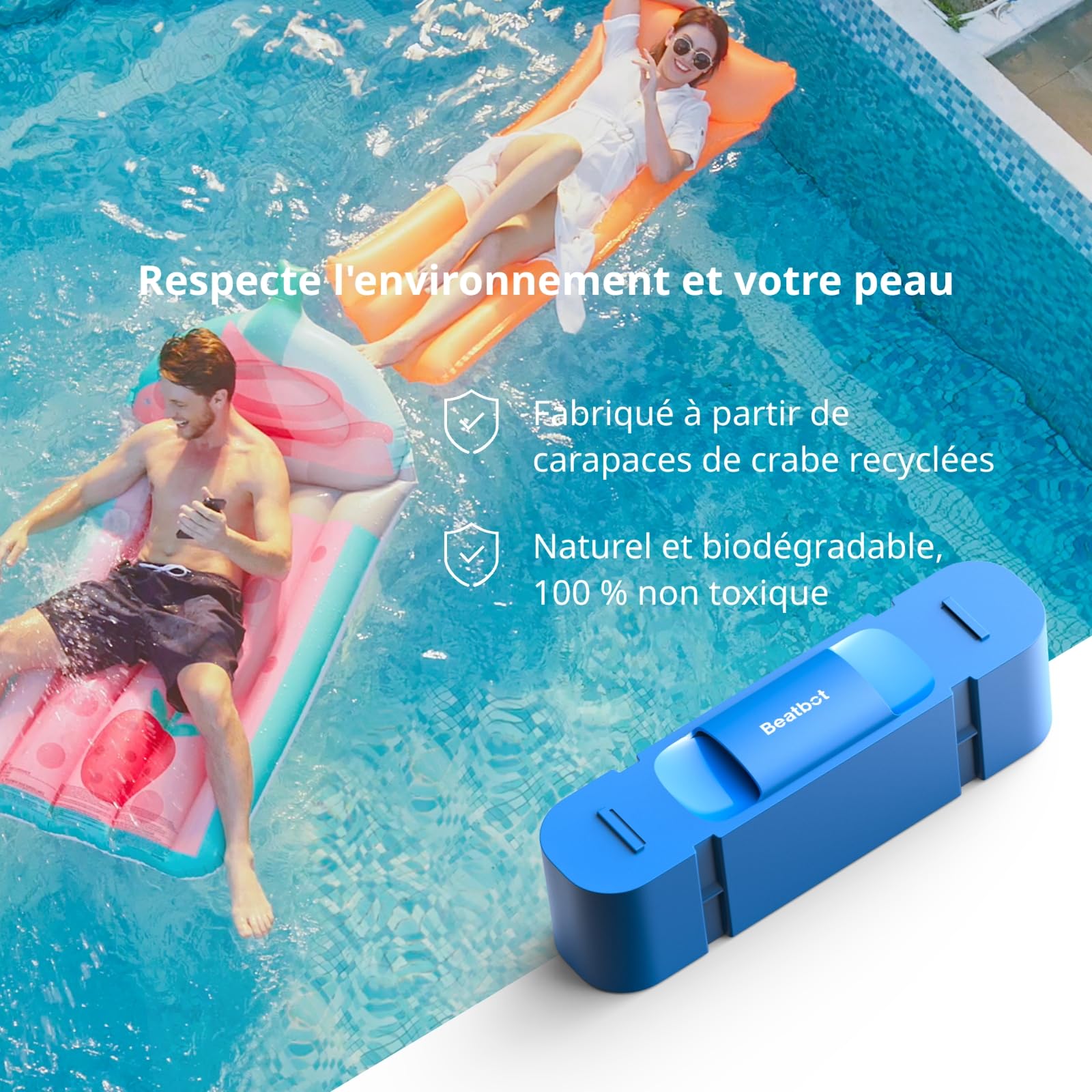 Beatbot Kit Clarifiant 2 Pièces, Compatible avec AquaSense 2 Ultra, AquaSense 2 Pro, AquaSense Pro et iSkim Ultra