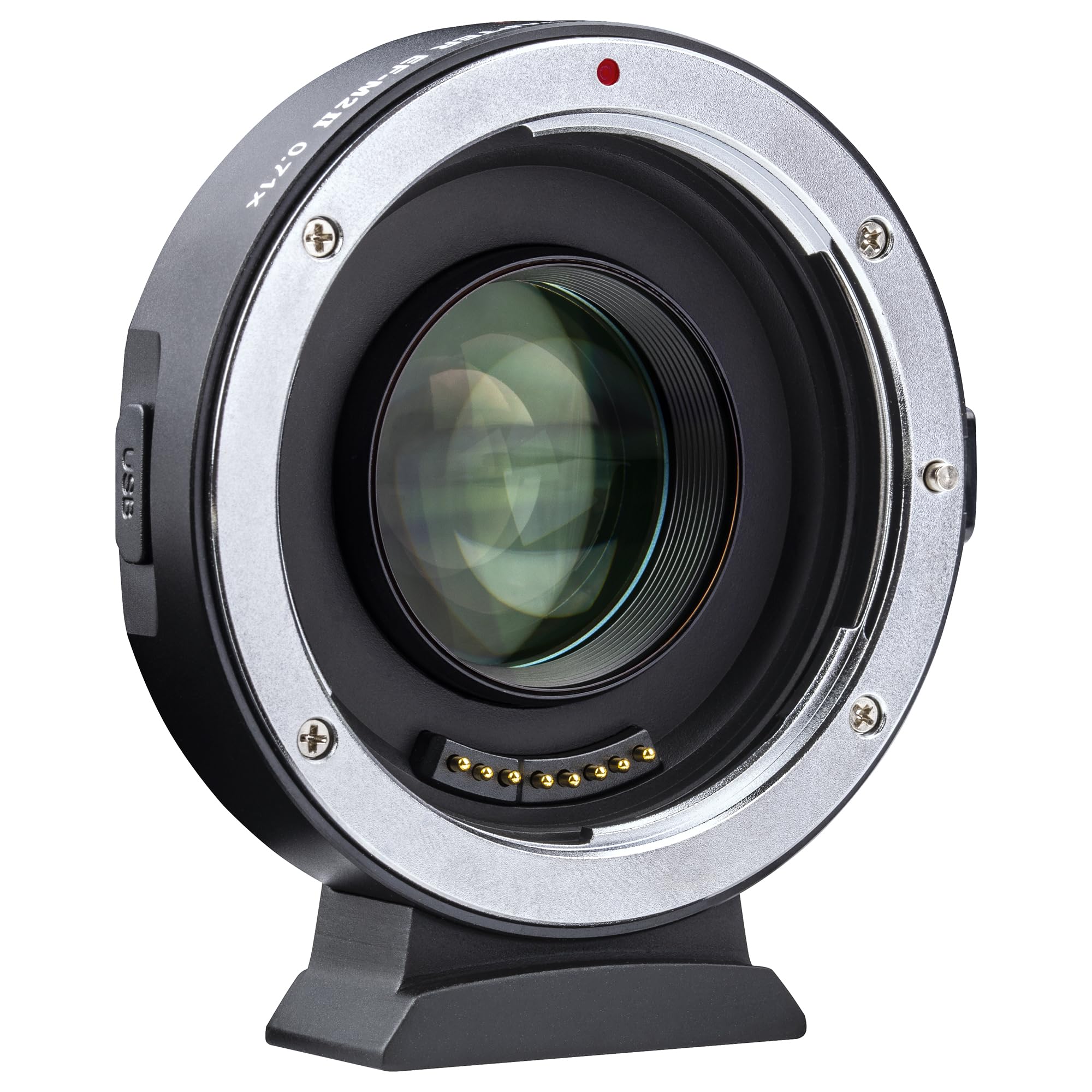 ViltroxEF-M2II 0.71x Speed Booster Auto Focus Focal Reducer Lens Adapter Compatible with Canon EF Lens to M4/3 Cameras GH4 GH5 GF8 GF9 GX8 GX85 E-M5 E-M10 E-M10II E-M1X E-M1 III