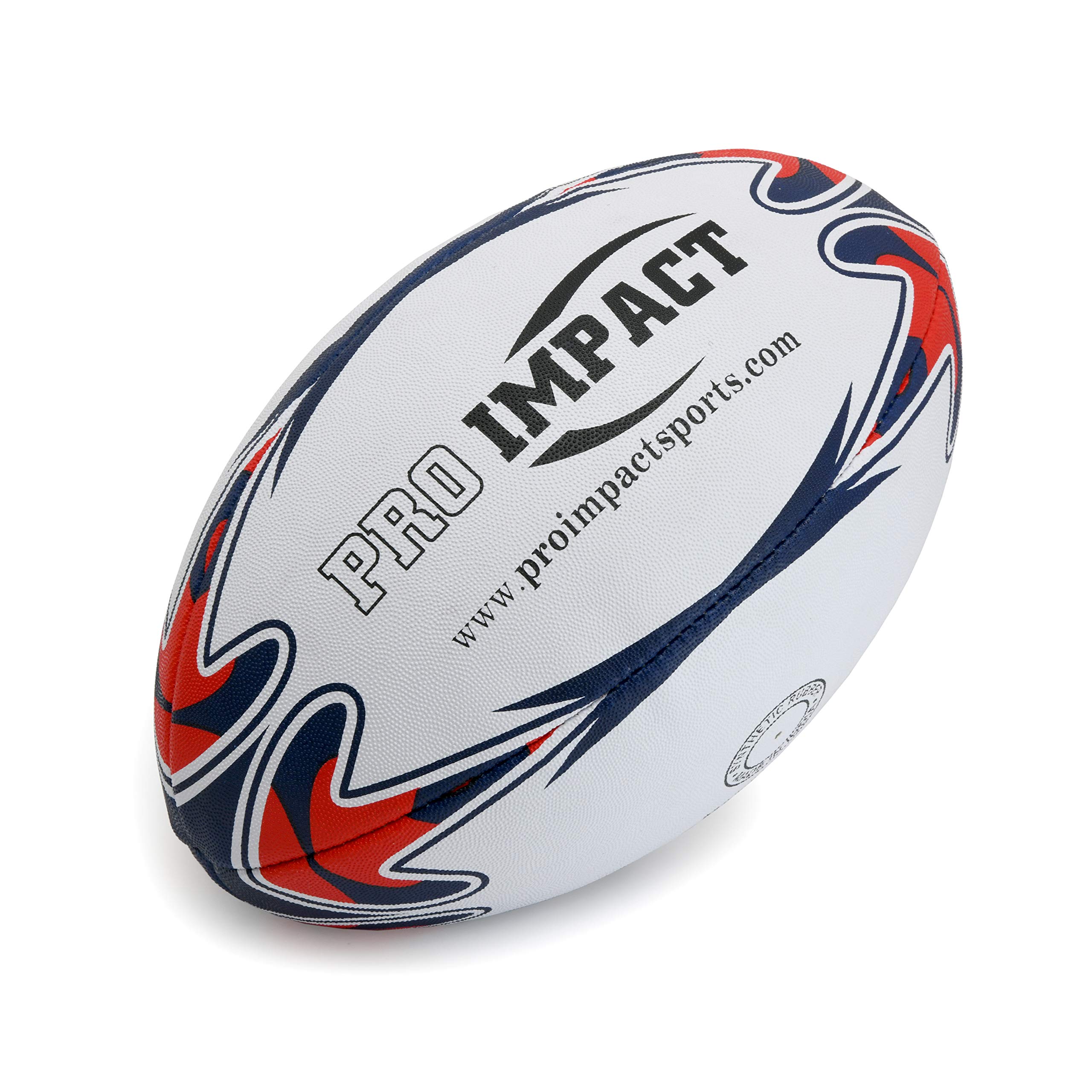 Rugbyball, offizielle Größe, Weiß