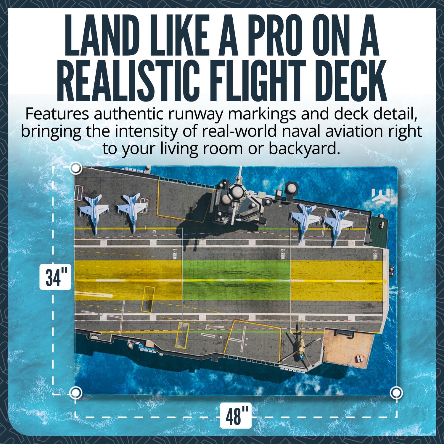 Carrier Landing Pursuit - Indoor Outdoor Toys Toss Game with Foam Gliders, Aircraft Carrier Landing Challenge, Airplane Toy, Glider, Toy Planes, Flying Toys, Air Plane Toy, Novelty Board Games & Toys image 5 of 8 B0F6HNB57H