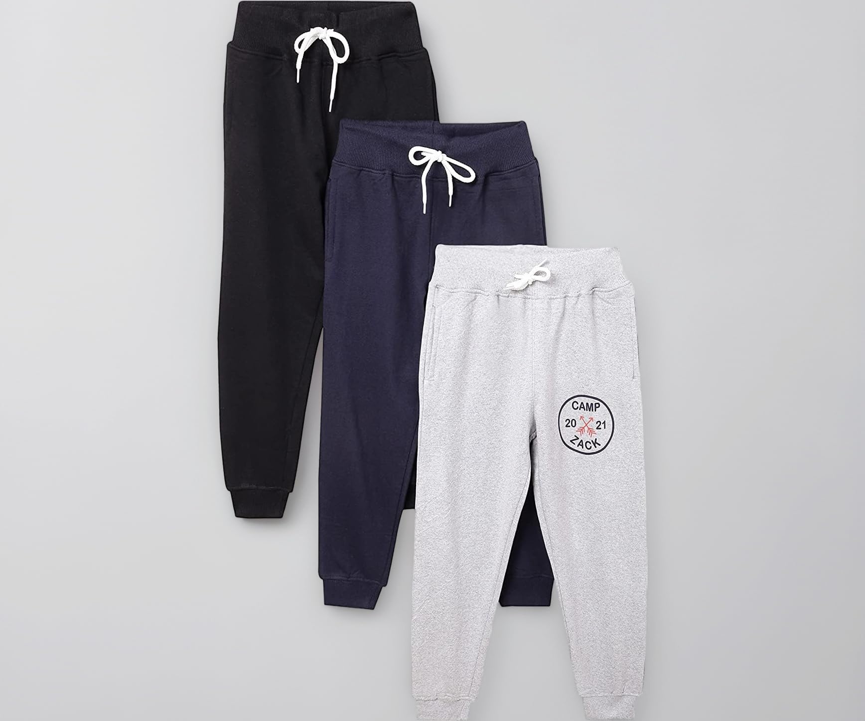 Boy's Regular Fit Printed Joggers Track Pant (Pack of 3)