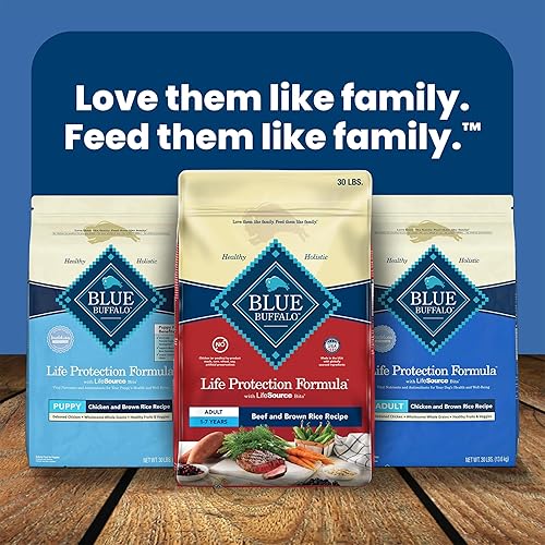 Vista 121 de Blue Buffalo Life Protection Formula - Alimento seco natural, para perros adultos, con pescado y arroz integral, 34 libras