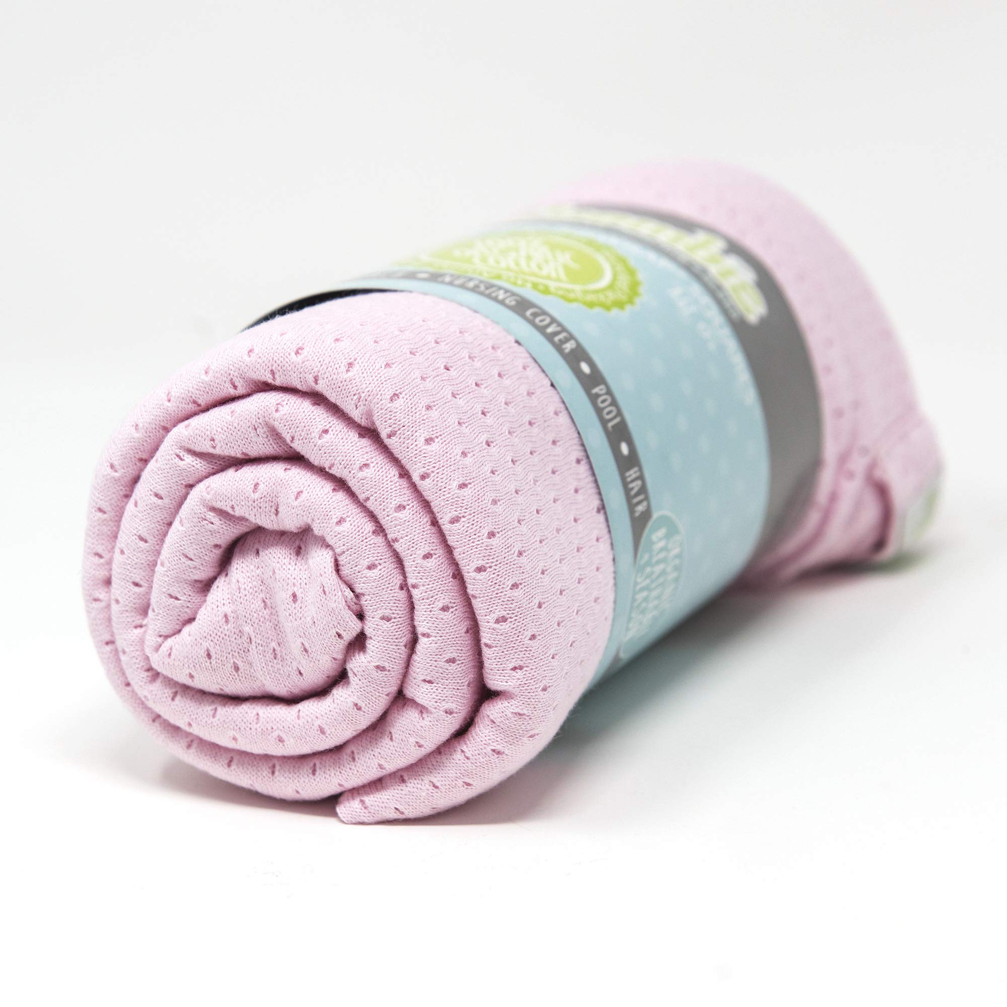 Organic Baby Swaddle Blanket - 100% Cotton, 44x44 Inches, Lightweight, Receiving Blanket, Pretty In Pink