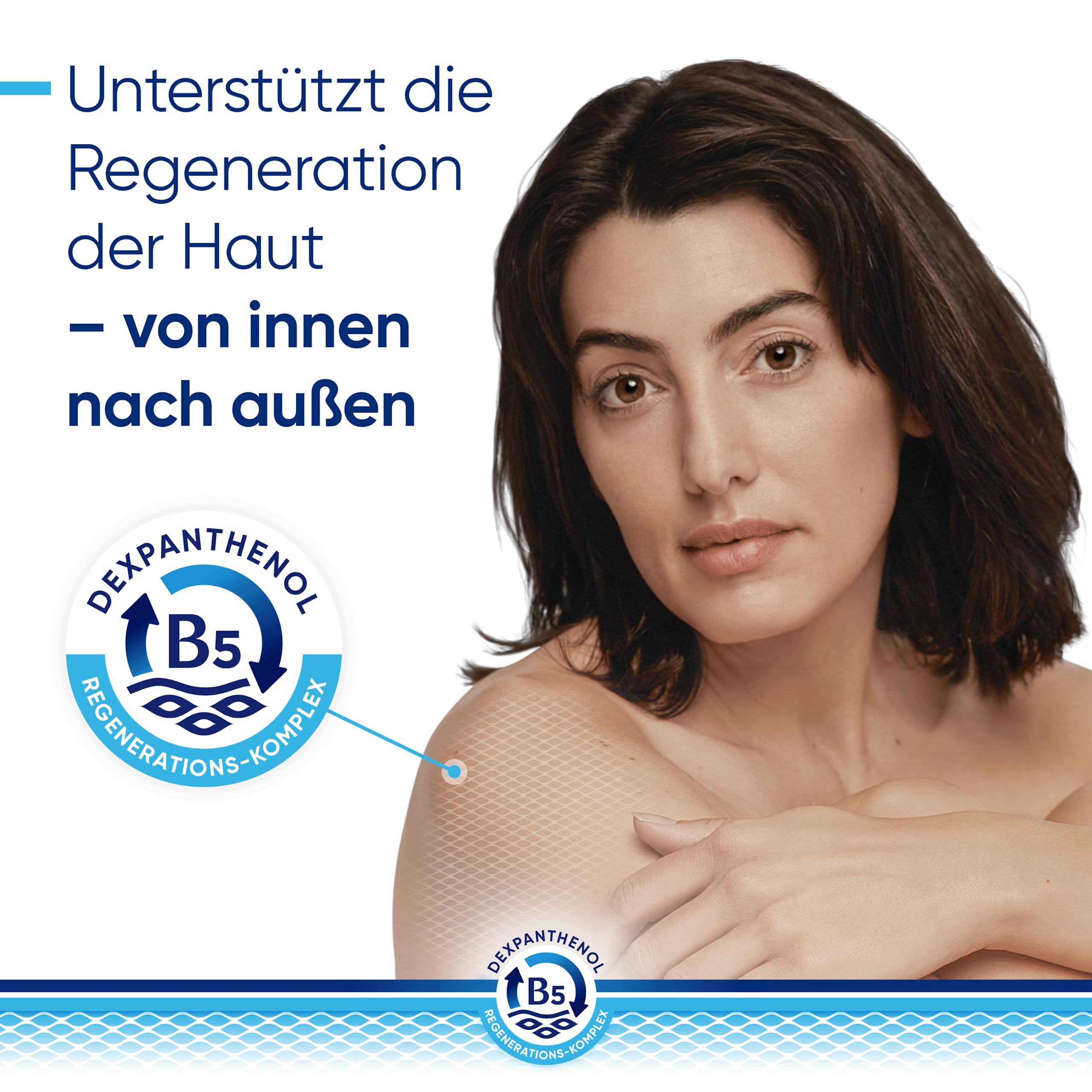 Bepanthol DERMA Feuchtigkeitsspendende Körperlotion | Körperpflege für empfindliche und trockene Haut, dermatologisch getestete Feuchtigkeitscreme mit Dexpanthenol | 400ml Pumpspender