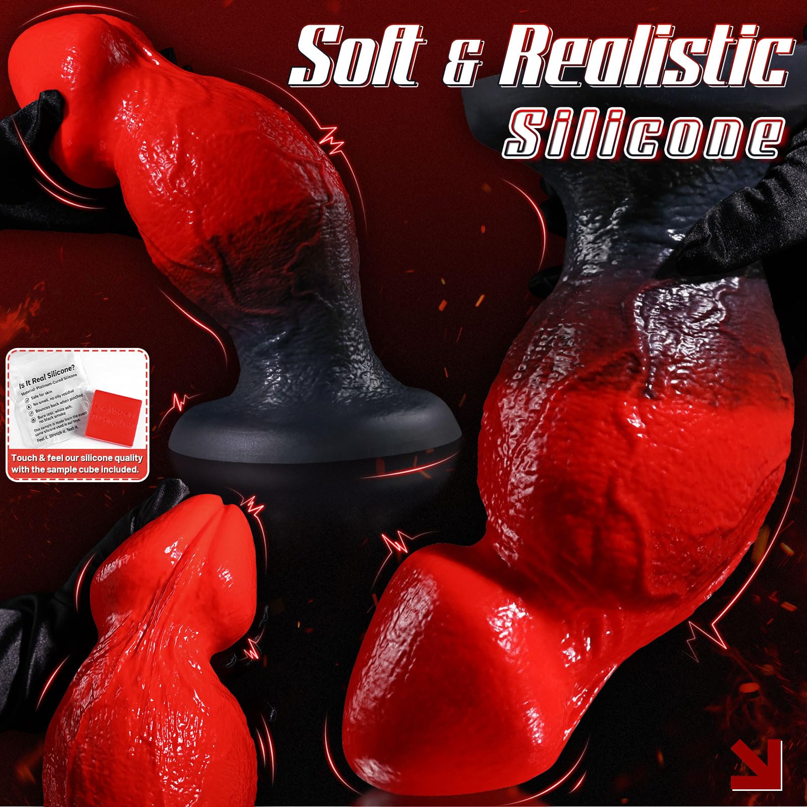 27cm Plug Anale Gigante Mostro Fantasy, 9.4cm Diametro Dildos Extra Large Con Due Noduli Per Dilatazione Anale, Dildo Anal Silicone Spesso XXL Con Ventosa, Giocattolo Sessuale Dildo Per Uomini e Donne