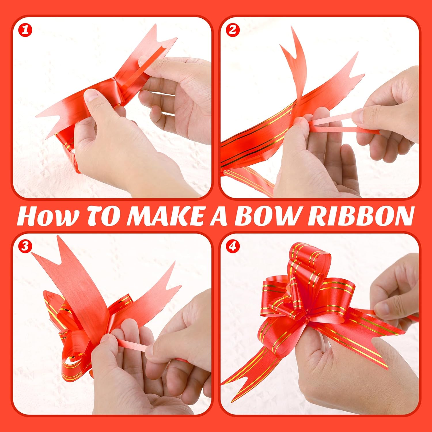 MIMIND 12 Pieces Christmas Large Basket Bags Clear Cellophane Bags 20 x 28 Inch Red Green Basket Bag Clear Thickened Gift Cookie Bag with Red Green Twist Ties, Bows Ribbon for Christmas Gift Baskets - Image 3