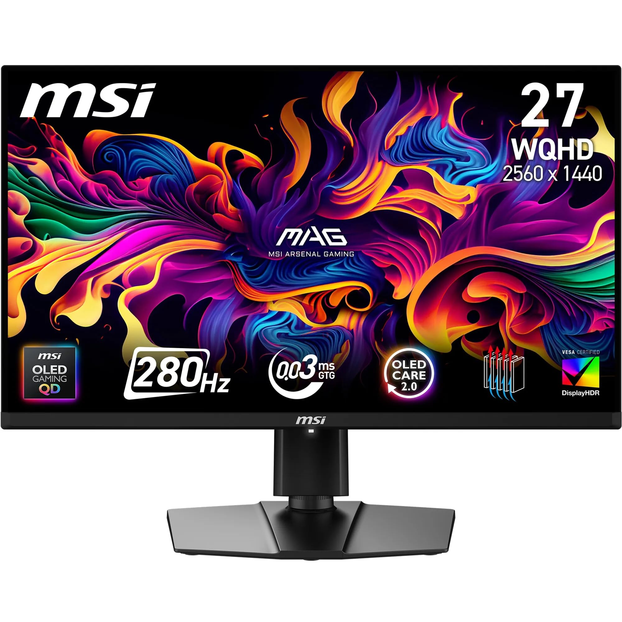 Monitor MSI 27" OLED Quantum Dot: Gaming Extremo 280Hz