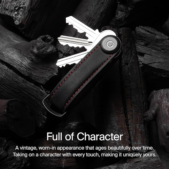 orbitkey Crazy Horse Leather Key Organiser - Hazelnut
