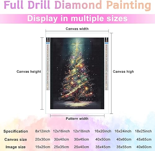 Miniatura 3 de Kits de pintura de diamantes para adultos, bricolaje 5D para el día de Navidad, kit de pintura de diamantes de taladro completo, arte de diamantes