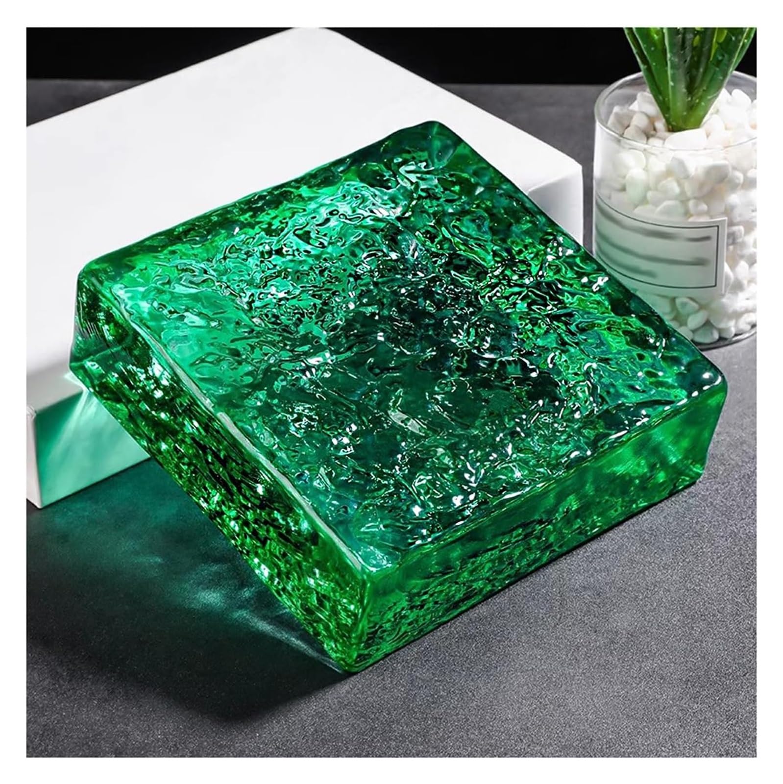 Ladrillos de cristal de lados cuadrados de vidrio