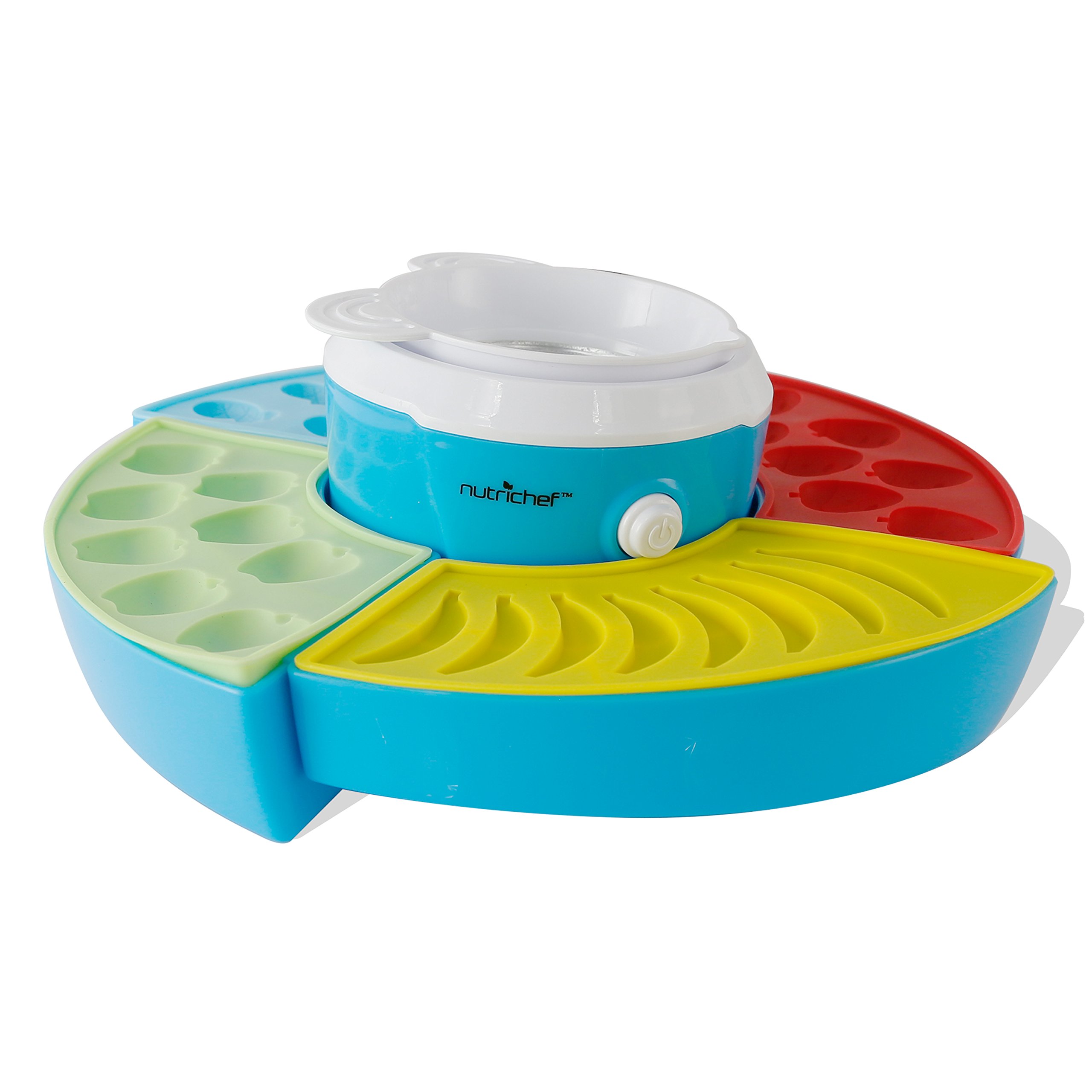 NutriChef Upgraded NutriChef Gummy Candy Maker, Electric Candy Maker, Includes 4 Candy Molds, Shaped Candy Reusable, Dishwasher Safe, Electric Plug, Perfect For Party Favors for Kids, Snacks, 110V AC