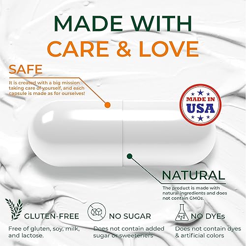 Miniatura 7 de SIRUNES Cápsulas de berberina Ceilán, canela y cúrcuma, suplemento dietético de berberina HCL para hombres y mujeres, berberina sin OMG, 1000 mg,