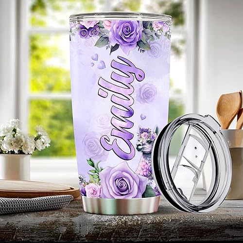 Miniatura 5 de Vaso de llama personalizado, regalos para niñas, tazas personalizadas, regalo de Navidad, cumpleaños, San Valentín, botella de agua personalizada de