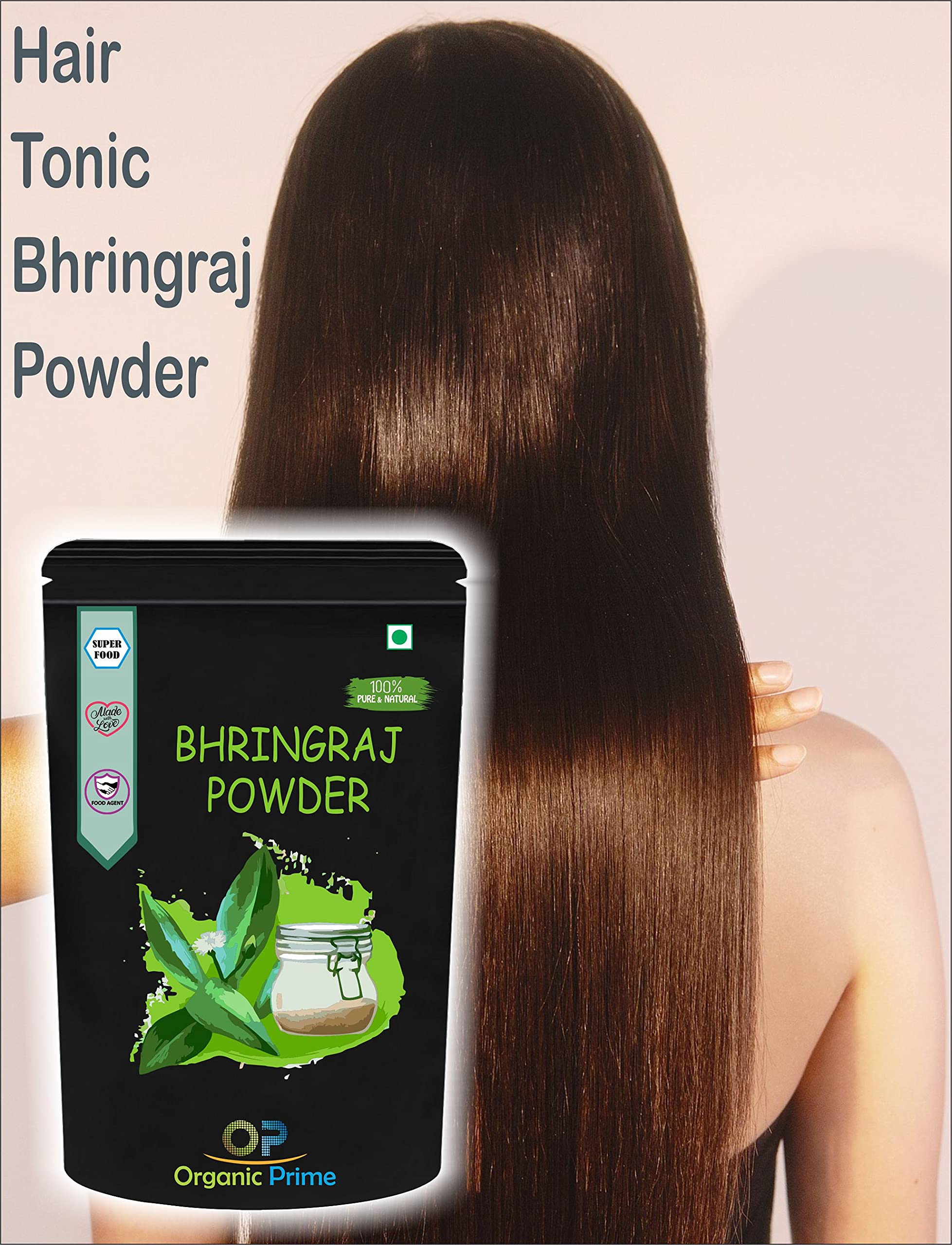 Organic Prime Pack of 6 Indigo, Amla Reetha Shikakai, Bhringraj Powder,Hibiscus Powder (200 GM Each) - 1200 GM By Organic Prime 4