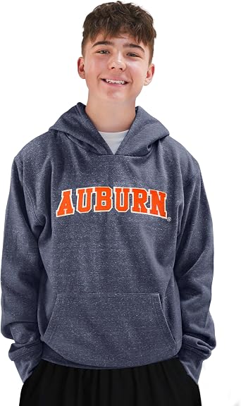 Little King NCAA Youth Teen Boys and Girls Knobby Hoodie Sweatshirt with Tackle Twill Letters-Sizes YS YM YL YXL
