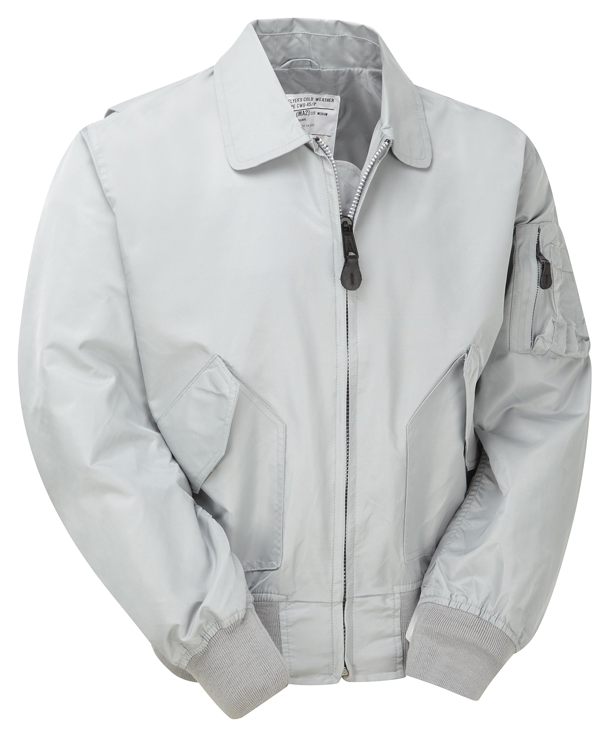 Women's Silver Ma2 Cwu Flight Unpadded Light Bomber Jacket - (L)