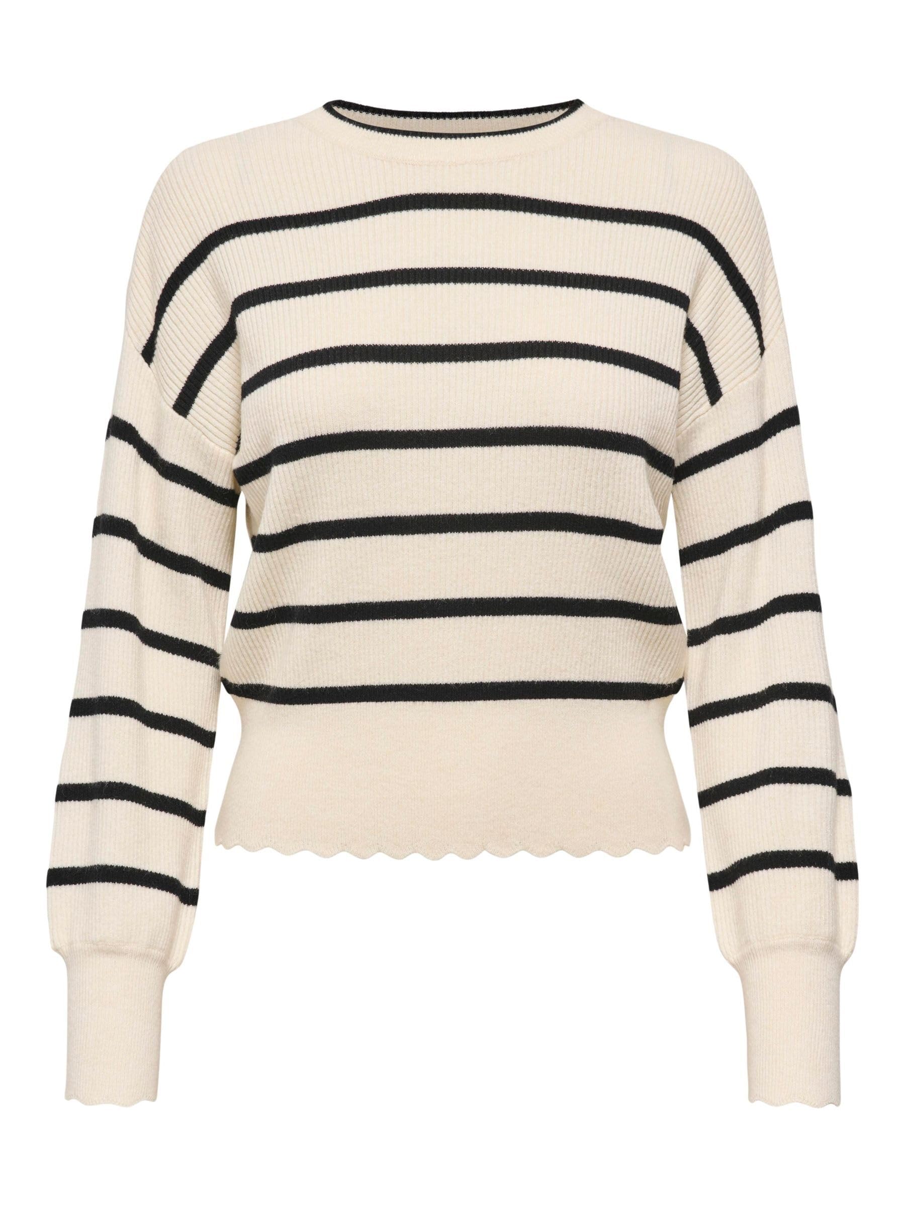 ONLY Women's Onlibi LS O-Neck Noos KNT Pullover, Whitecap Gray 1, XS