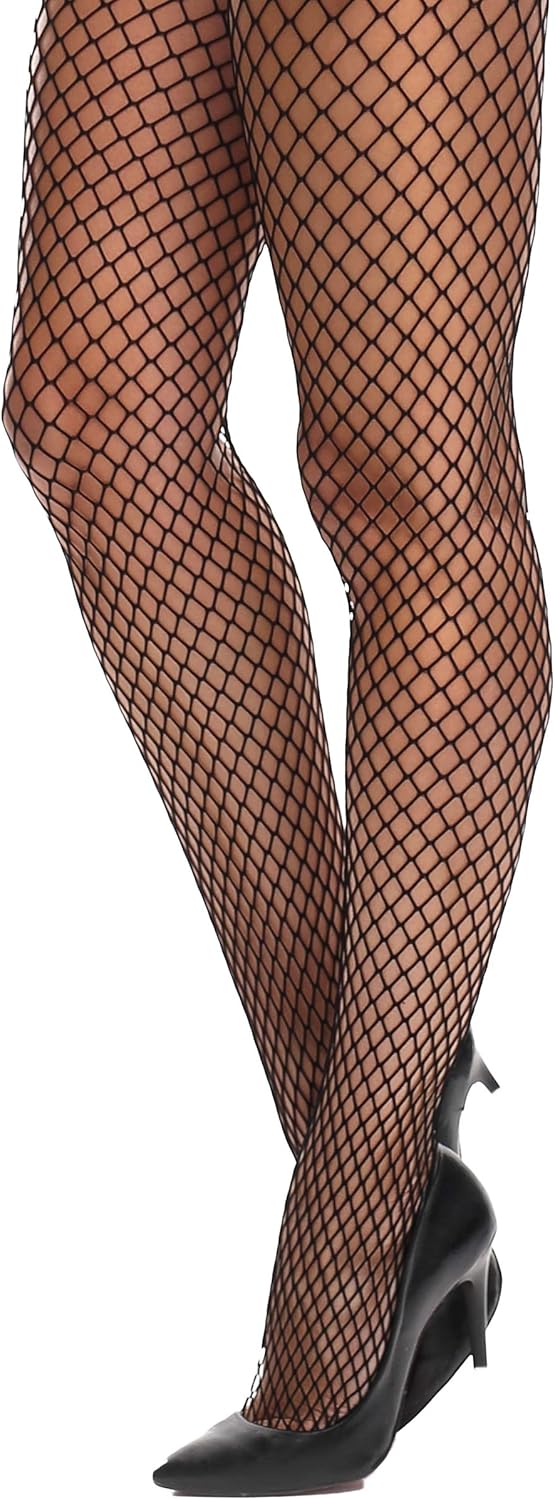 Miss O Fishnet Crotchless Bodystocking-Black-One Size