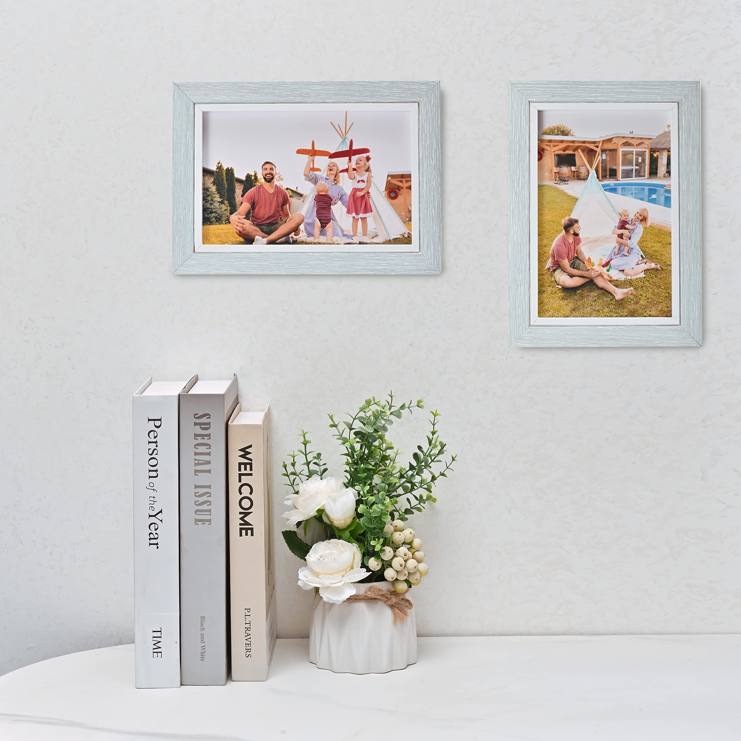 Cornice portafoto A4 in legno | 21x30 cm - Bianco