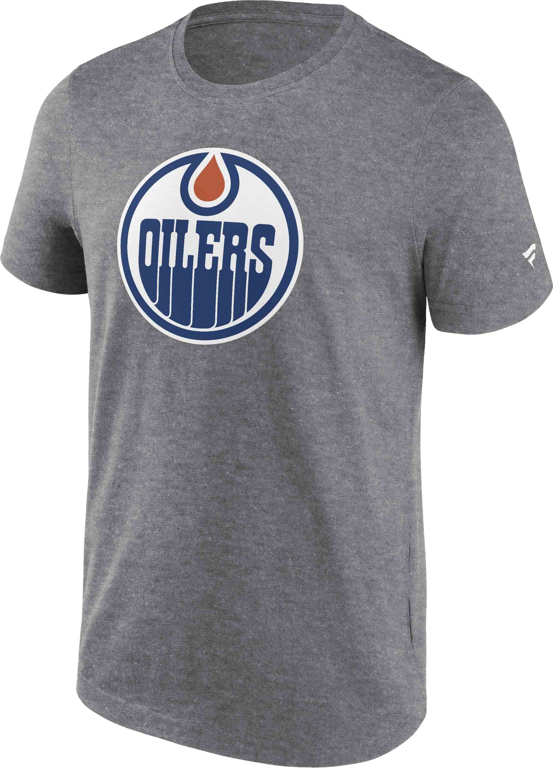 Fanatics - NHL Edmonton Oilers Primary Logo Graphic T-Shirt Colour Grey, gray, XXXL