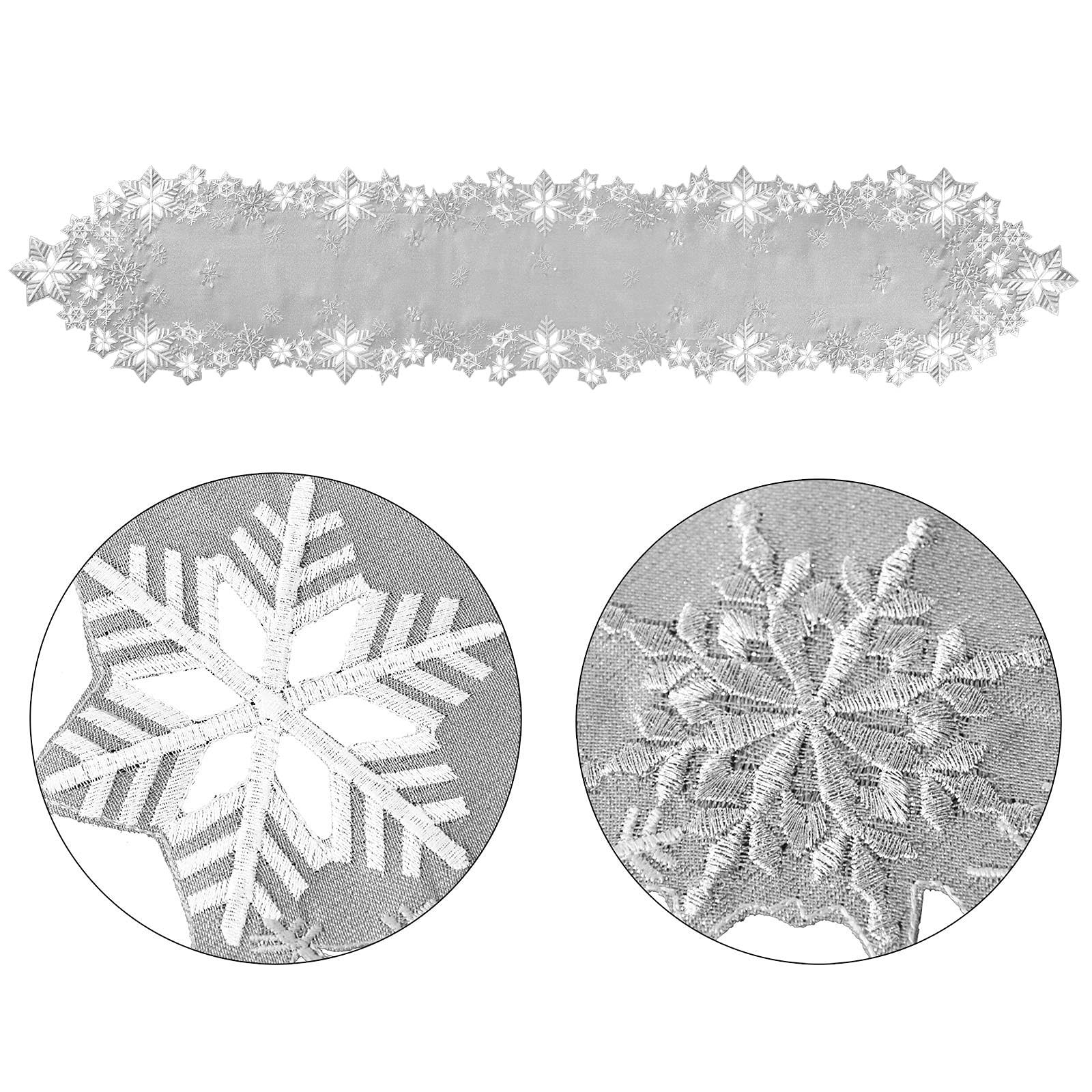 TAVOLA FIOCCHI DI NEVE 8 PIATTI 18X18 - PARTY - Piccadilly Circus