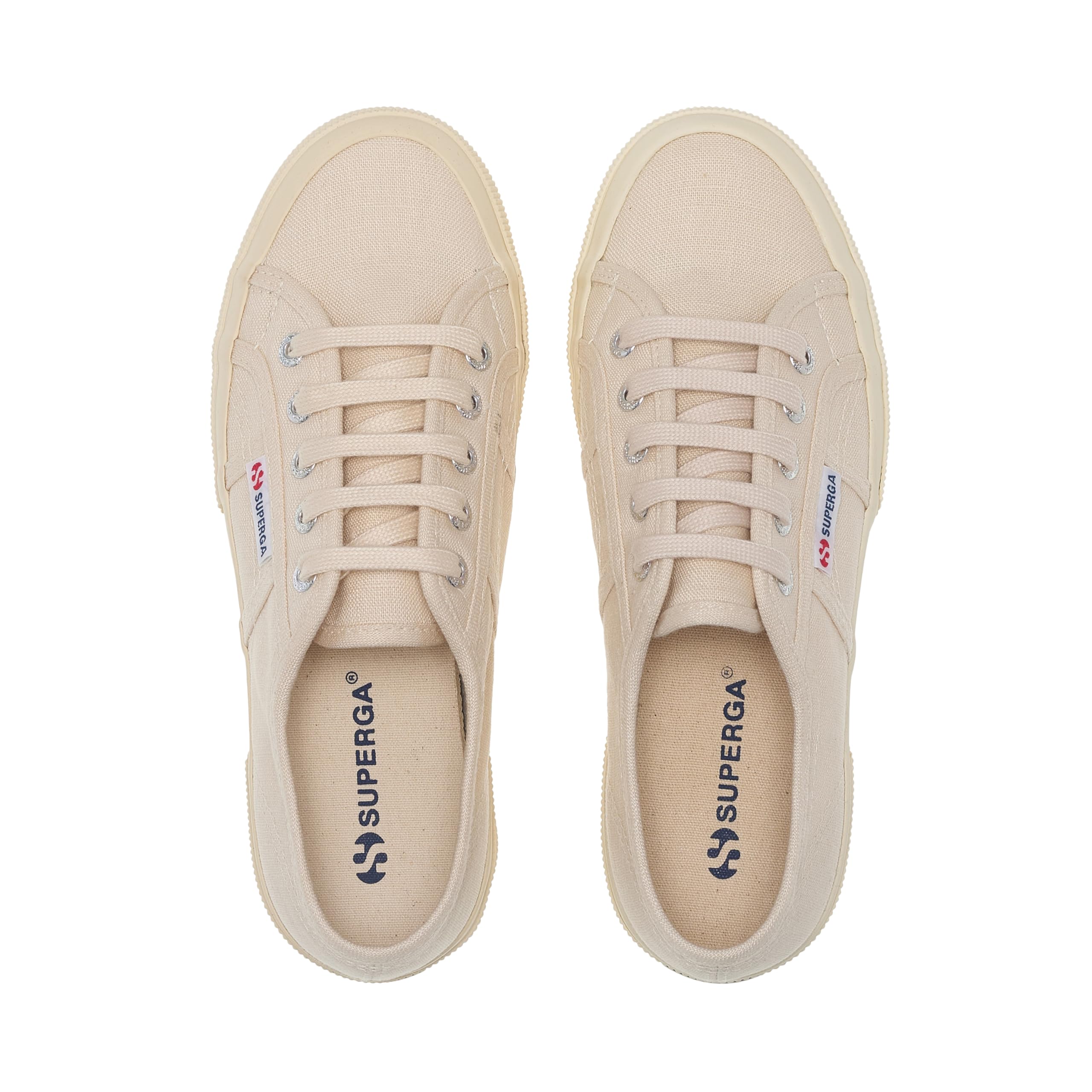 Superga 2750 Lino Scarpe Unisex, Classiche Scarpe Da Ginnastica Lacciate, Tomaia In Lino Traspirante, Soletta Imbottita