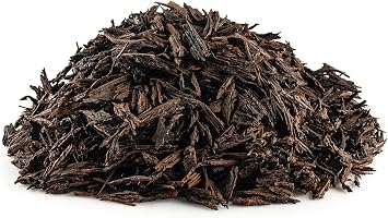 Rubberific Premium Shredded Rubber Mulch for Gardens, Lawns, and Landscaping | Long Lasting Color | Looks Like Natural Wood Mulch 37.5 CU. CT. - 675 LBS, Brown
