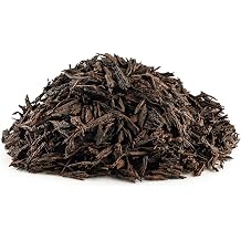 Rubberific Premium Shredded Rubber Mulch for Gardens, Lawns, and Landscaping | Long Lasting Color | Looks Like Natural Wood Mulch 37.5 CU. CT. - 675 LBS, Brown