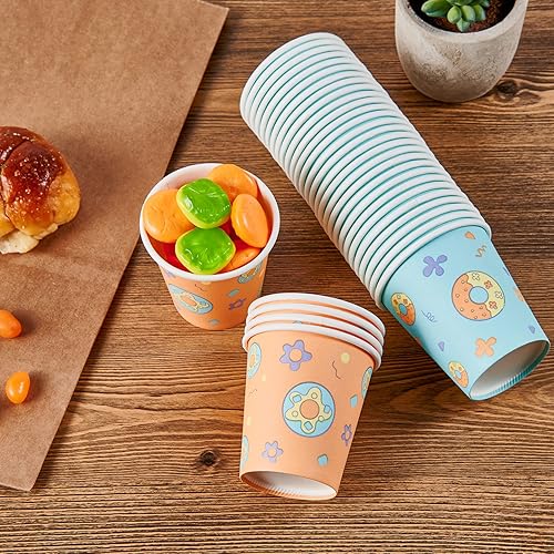 Miniatura 5 de Paquete de 600 vasos de papel de 3 onzas, vasos de baño desechables, vasos pequeños para enjuague bucal, vasos de aperitivos, vasos para bebidas