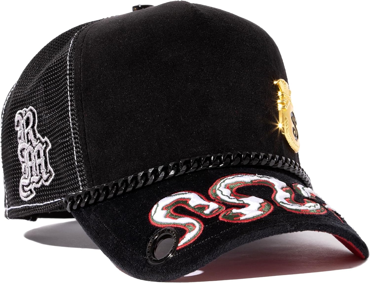Red Monkey Money Bag Glory Black RM1522 New Limited Edition Trucker Snapback Hat Cap - Image 2