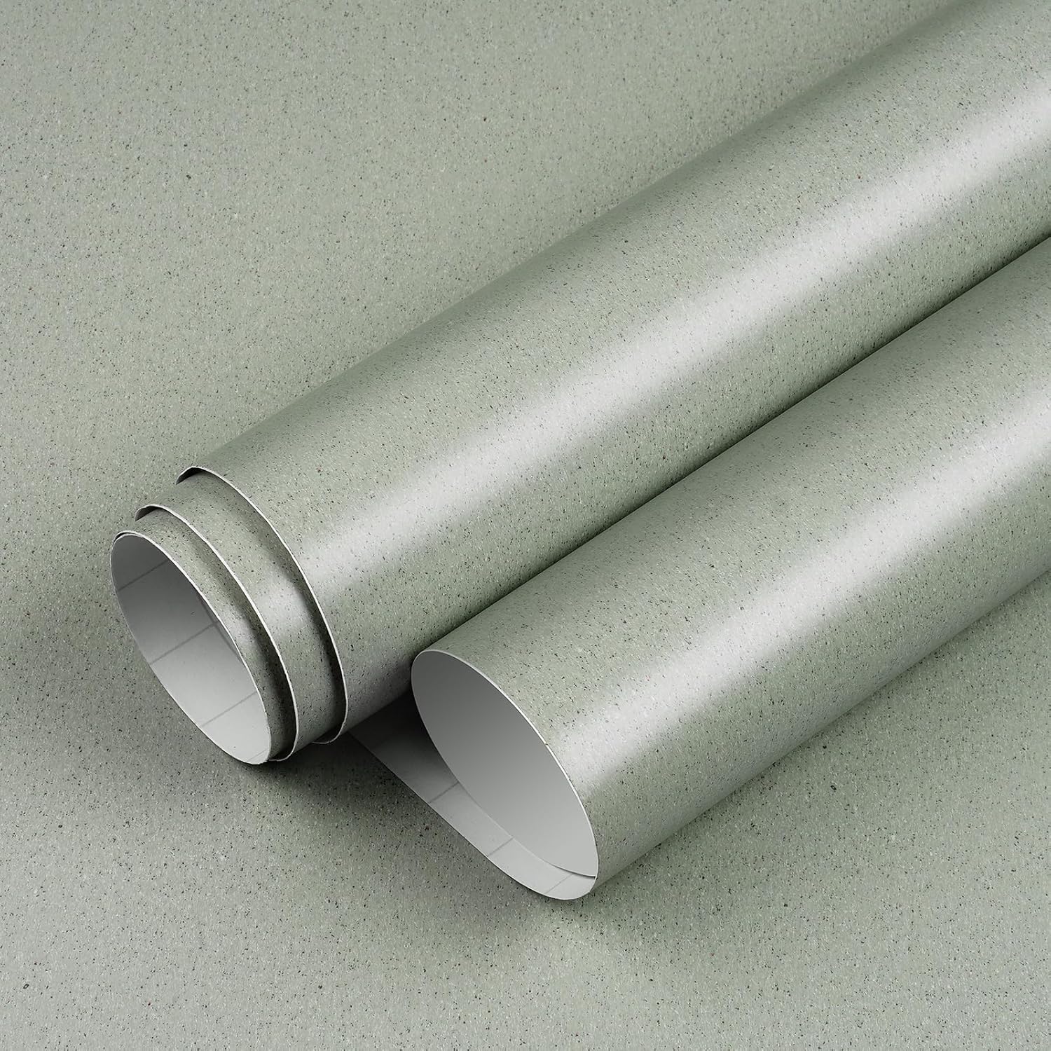 LaCheery 160"x36" Sage Green Granite Contact Paper for Countertops Peel and Stick Kitchen Countertop Contact Paper Waterproof Wallpaper Self Adhesive Bathroom Counter Top Vinyl Wrap Gravel Quartz Look