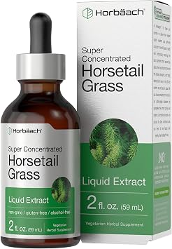 Horbaach Horsetail Herb Liquid Extract | Alcohol Free | 2 fl oz | Vegetarian, Non-GMO, Gluten Free Supplement