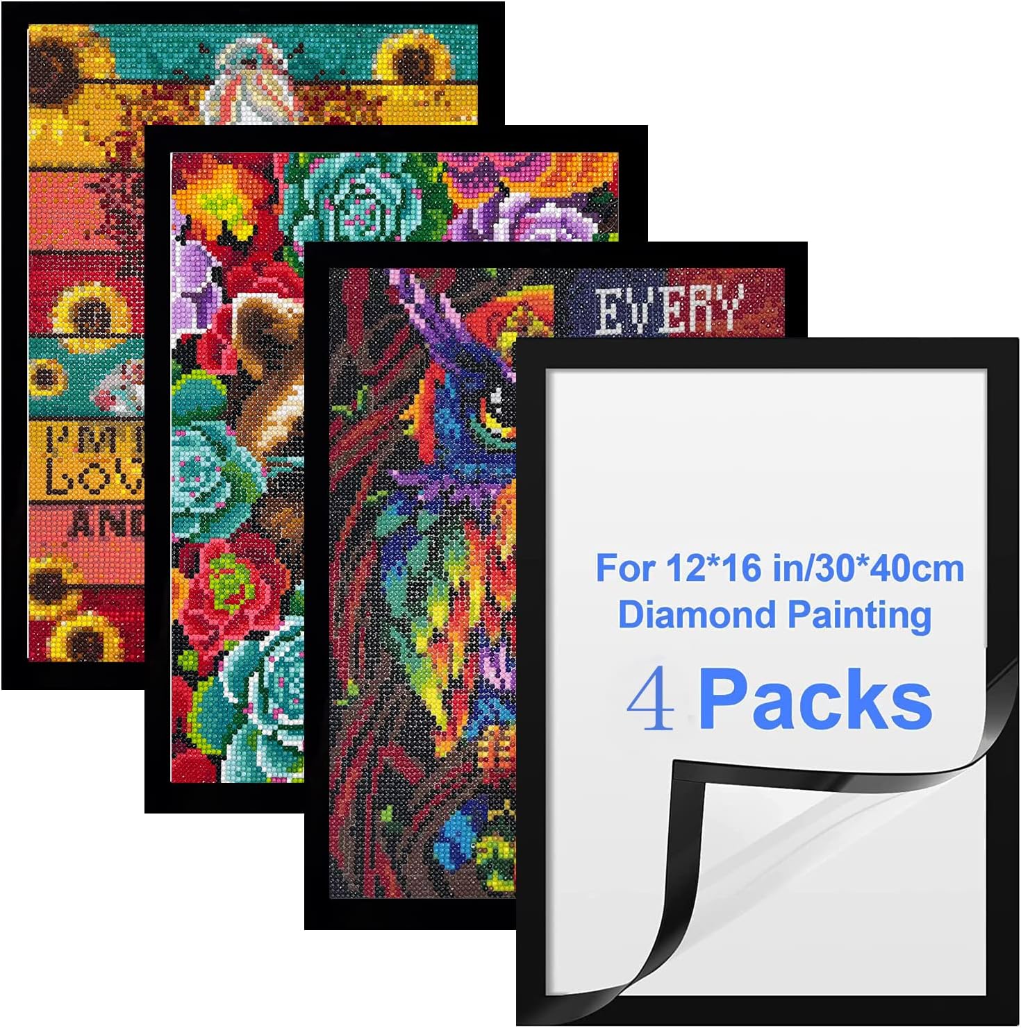 CEUHROG Diamond Painting Picture Frames For 30x40cm 4 PACK Diamond ceuhrog-diamond-painting-picture-frames-for-30x40cm-4-pack-diamond