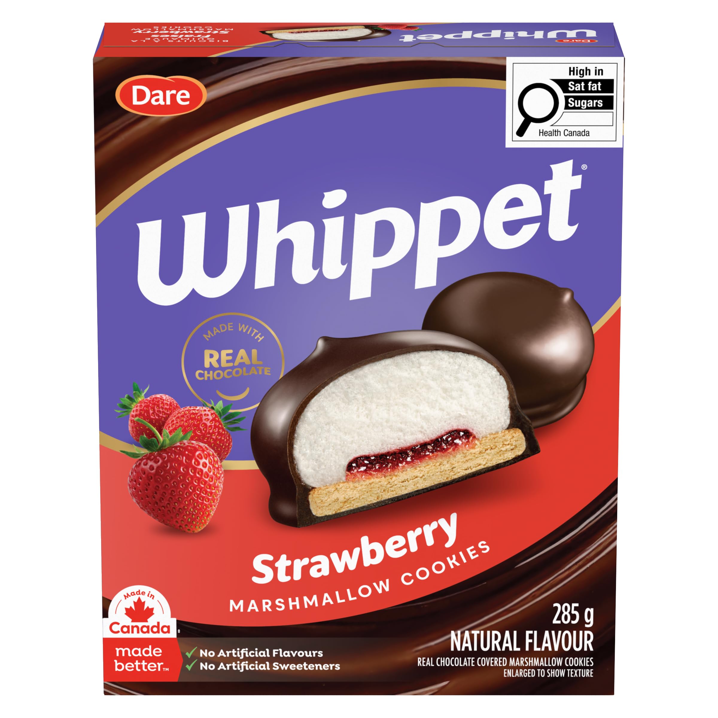 Dare Whippet Black Forest Cookies, 285g/10.1oz (Imported from Canada)
