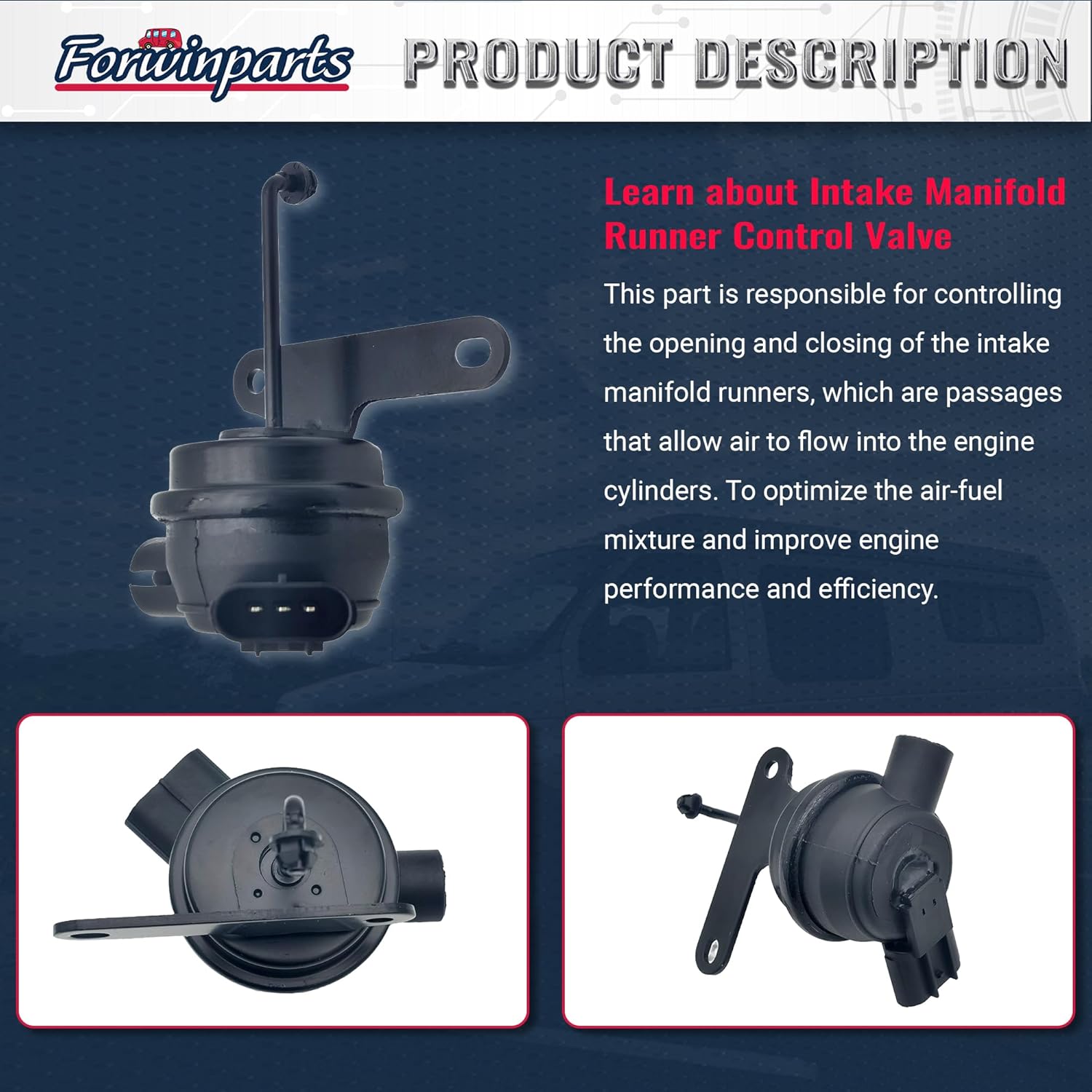 911-100 Intake Manifold Runner Control Valve for 1996-1998 Ford Windstar 1997-1998 Ford E-150 E-250 F-150 F65Z-9S514-CE