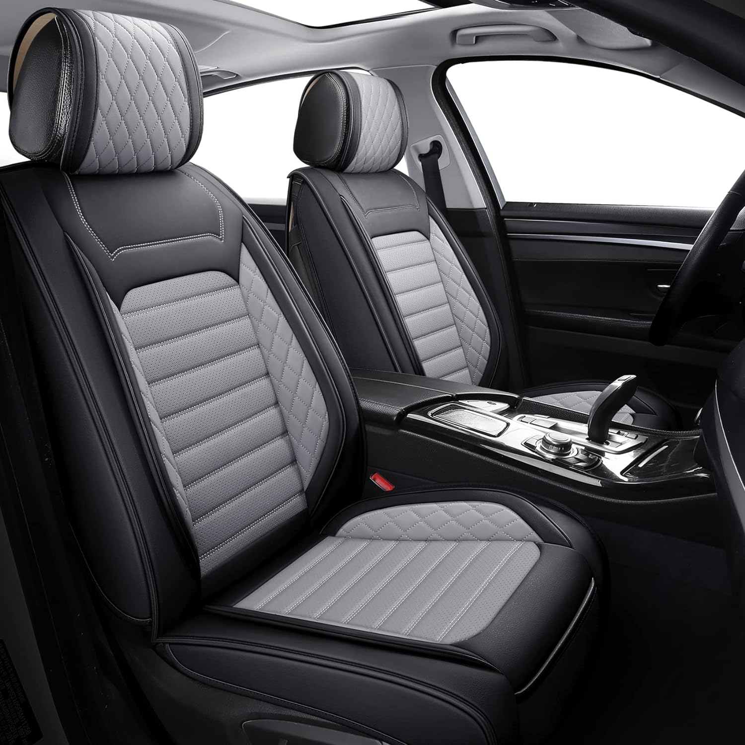 Aierxuan Leather Car Seat Covers Universal Fit Toyota Highlander