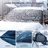 DMJN [2026 Upgraded Car Windshield Cover – Heavy duty waterproof polyester material