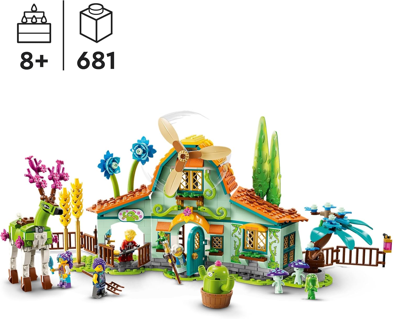 LEGO DREAMZzz 71459 Dream Creatures Squirrey Fantastic Farm Toy with 2-in-1 Deer Figure, Includes 4 TV Series Minifigures, Animal Game for Kids, Girls, Boys,
