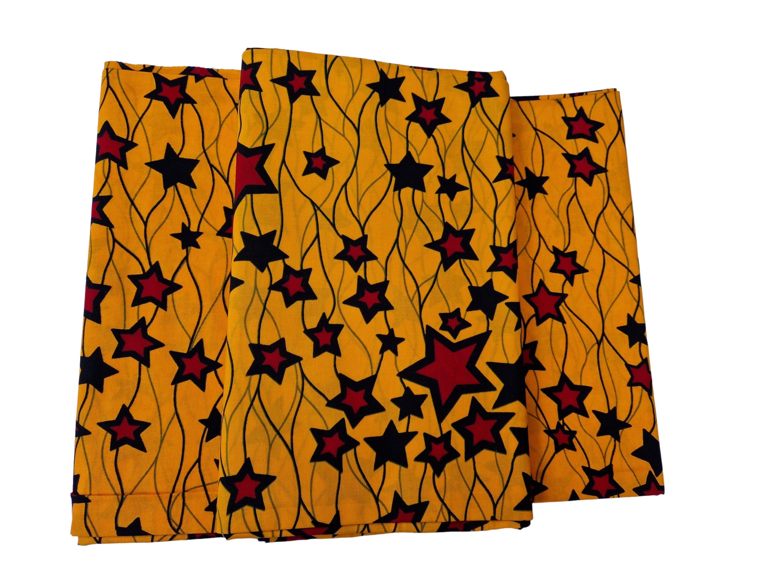 Ankara Wax Print African Fabric Suitable for Dressmaking Acessories, Home Decor Project, Ankara Star Design