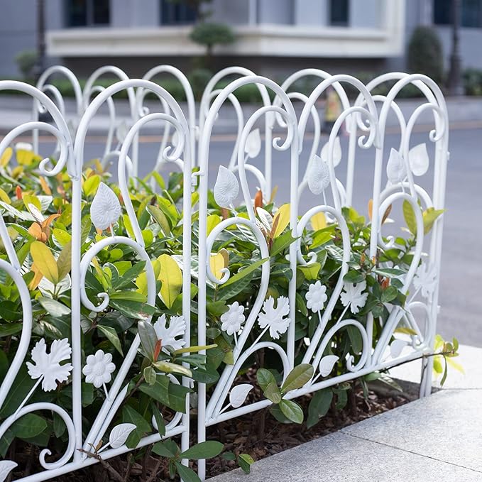 世界の フェンス 長い 高い ロング アンティーク調 ヨーロッパ 丸 円形 土にさす 柵 庭 ガーデン ガーデニング 北欧 2枚セット Riosmauricio Com