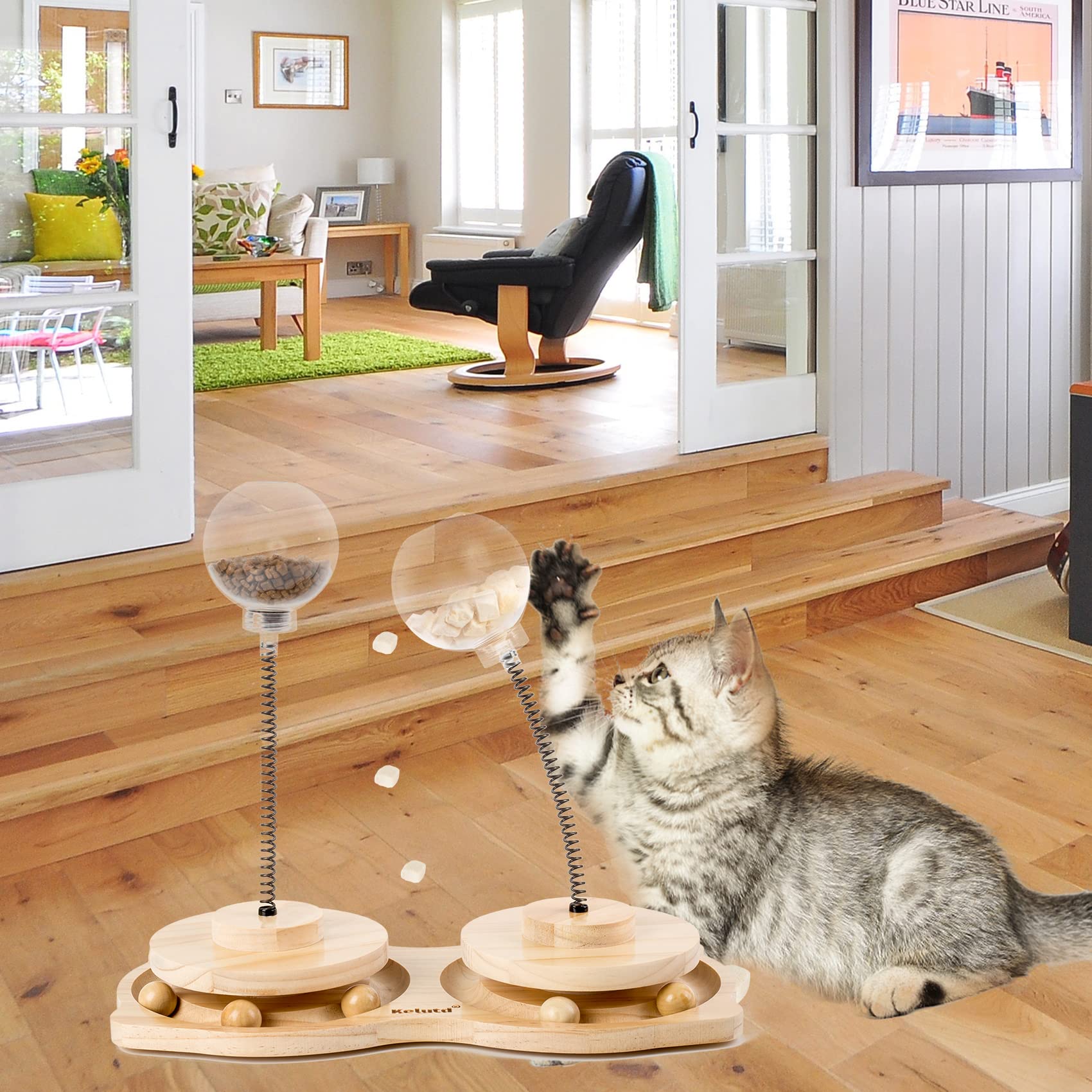Ulong Giocattolo interattivo per gatti, giocattolo per esercizi per animali domestici, giocattoli per gatti da interni/gattini come regalo per gatti, prodotto brevettato (grande)