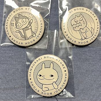 Amazon.co.jp: 小林賢太郎 ハナウサギ 鼻兎、ニニコ、犬 缶バッジ3点