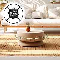 Vista 7 de Blulu Kit de base de anillo giratorio para sofá de 24 pulgadas, resistente con piezas de repuesto para sillas giratorias de 10 pulgadas, mecanismo